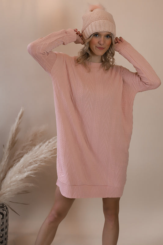 Coco Pink Sweater Dress