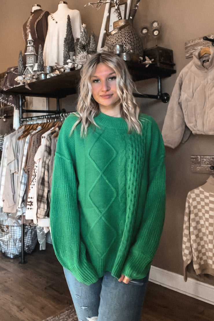Phoebe Green Sweater